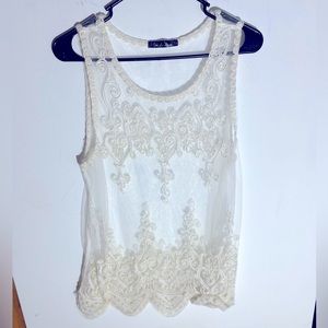 Women’s Oh La La Lace Tank Top Size: XL